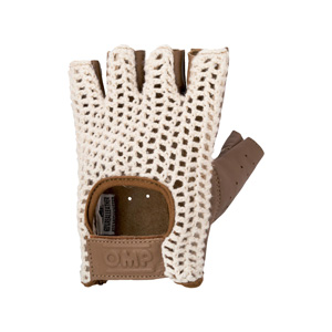 OMP Racing Vintage Tazio Glove, Cream/Brown Size XL