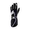 OMP Racing Tecnica Gloves, Black/White Size L