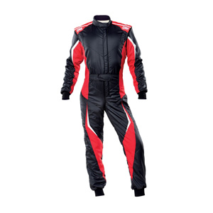 OMP Racing Tecnica Evo Suit, Black/Red Size 64