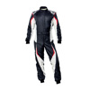 OMP Racing Tecnica Evo Suit, Black/White Size 46
