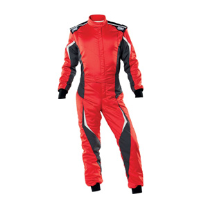 OMP Racing Tecnica Evo Suit, Red/ Black Size 58