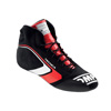 OMP Racing Tecnica Shoes, Black/Red Size 41