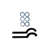 QA1 Kit, Thrust Bearing/Carrera Spanner. 2-Shocks, Carrera Wrench & Bearing Kit