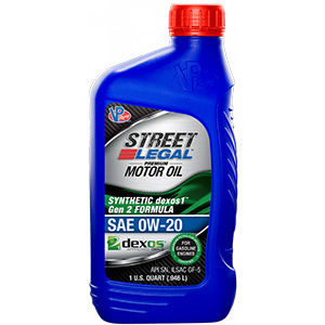 VP Street Legal Synthetic dexos1 Formula 0W-20 (GF-6), Quart