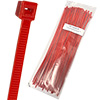 Tie Wrap, 14" Long x .180 Wide, 50 lb. Tensile Strength, Red, 100 Pack