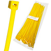 Tie Wrap, 14" Long x .180 Wide, 50 lb. Tensile Strength, Yellow, 100 Pack