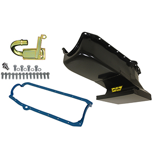 Weiand Oil Pan Kit 6Qt Black 62/67 Chevy Ii W/ 58/79 Sbc