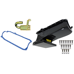 Weiand Oil Pan Kit 6Qt Black 62/67 Chevy Ii W/86/02 Sbc