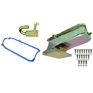 Weiand Oil Pan Kit 6Qt Zinc 62/67 Chevy Ii W/86/02 Sbc