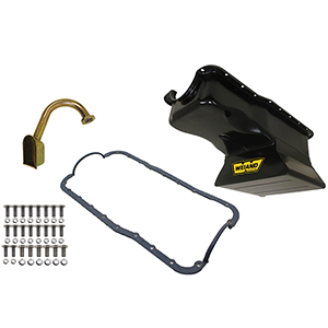 Weiand Oil Pan Kit 7Qt Black Finish 65/87 Sbf (Drag)