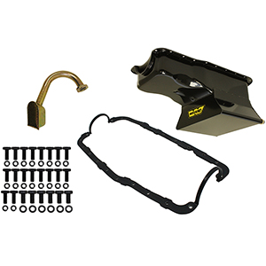 Weiand Oil Pan Kit 7Qt Black Finish 65/87 351W Sbf (Drag