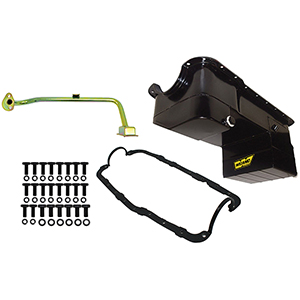 Weiand Oil Pan Kit 7Qt Black 79/93 Sbf 351W/5.8L (Drag