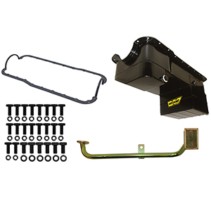 Weiand Oil Pan Kit 7Qt Black 79/93 Sbf 302/5.0L Mustang
