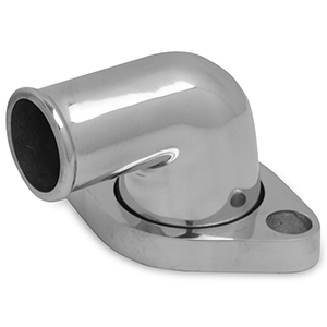 Weiand Aluminum Water Outlet 90 Degree Polished