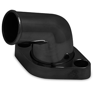 Weiand Aluminum Water Outlet 15 Degree Black