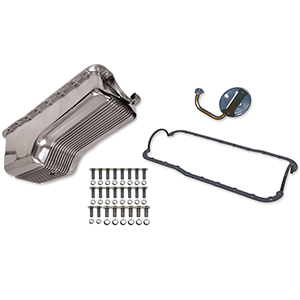 Weiand Alum Oil Pan Kit Pol Sbf Finned