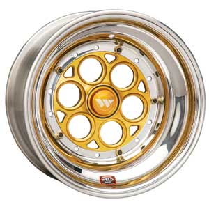 Weld Sprint Direct Mount Wheel, 15" x 8", 4" Offset, No Beadlock