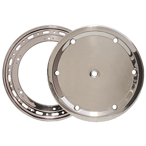 Weld Beadlock Ring ,15", 16-Hole, Bolt-On, Polished Cover