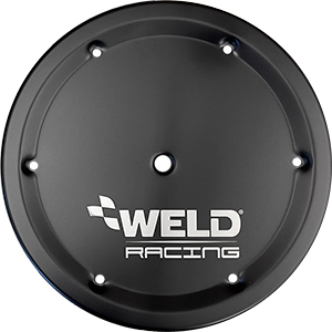 Weld Mud Cover, 15", Aluminum, 6-Hole, Black