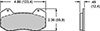 PAD,6712-10,DP6,BLACK,.49 THK,AXLE SET
