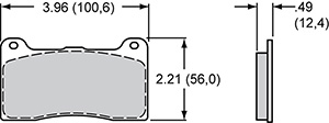 PAD,7812-40,DP,.49 THK,W/BRIDGE BOLT