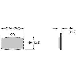 PAD,6211-40,GP320,.418 THK,AXLE SET