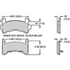 PAD,D154-20,GM-METRIC,AXLE SET