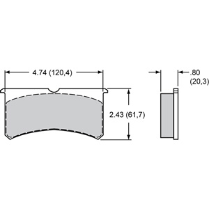 PAD,7420-28,FSL,.800 THK,AXLE SET
