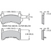 PAD,D154-28,GM-METRIC,BLACK,AXLE SET