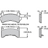 PAD,D154-10,GM-METRIC,BLACK,AXLE SET