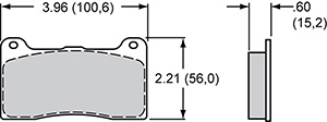 PAD,7816-10,DP,BLACK,AXLE SET