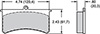 PAD,7320A,SL,POLYMATRIX,AXLE SET
