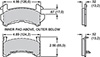 PAD,D154A,GM-METRIC,POLYMATRIX,AXLE SET
