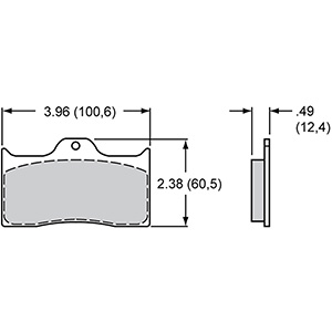 PAD,7112B,DL,POLYMATRIX,AXLE SET