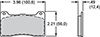 PAD,7812B,DP,POLYMATRIX,.49 THK,AXLE SET