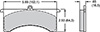 PAD,7516E,GN,POLYMATRIX,.625 THK,AXLE