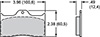 PAD,7112E,DL,POLYMATRIX,.49 THK,AXLE