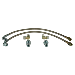 FLEXLINE KIT,14in.,-3 HOSE,3/8-24,90 DEG