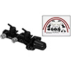 M/C,TANDEM,REMOTE,1.12 DIA,DIECAST,DUAL