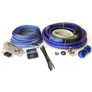 XS Power Amp Kit, XS Flex 1/0 AWG, Power Cable, Speaker Cable, Signal and Remote