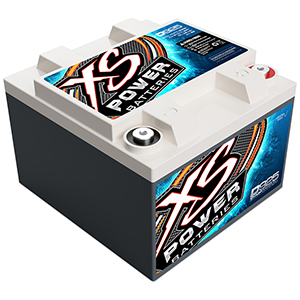 XS Power 12V AGM Battery, Max Amps 2,000A, CA: 550, Ah:  28, 1000W / 2000W