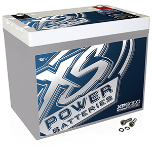 XS Power 12V BCI Group 24 AGM Battery, Max Amps 2,000A,  Ah:  80,  RC:  150 2,000W