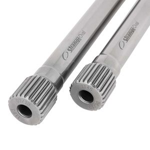 Strange Oval Axle, 1.130 Inch Diameter, 26.50 Inch Long, Gun Drilled