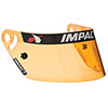 Impact Racing Super Sport & Air Draft Helmet Shield, Anti-Fog, Amber