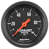 AutoMeter 2619 Z-Series 2-1/16" Exhaust Pressure Gauge, 0-100 PSI Mechanical
