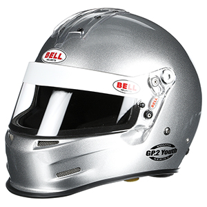 Bell GP2 Youth V.15 Brus Racing Helmet, SFI 24.1, Metallic Silver, Size 3X-Small (53)