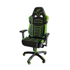 OMP Racing GS X Gaming Chair, Black Florescent Green