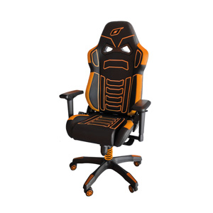 OMP Racing GS X Gaming Chair, Black/ Florescent Orange