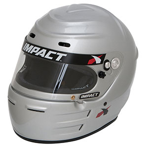 Impact Vapor LS Racing Helmet, X-Large, Silver, Snell SA2020