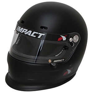 Impact Charger Racing Helmet, Medium, Flat Black, Snell SA2020